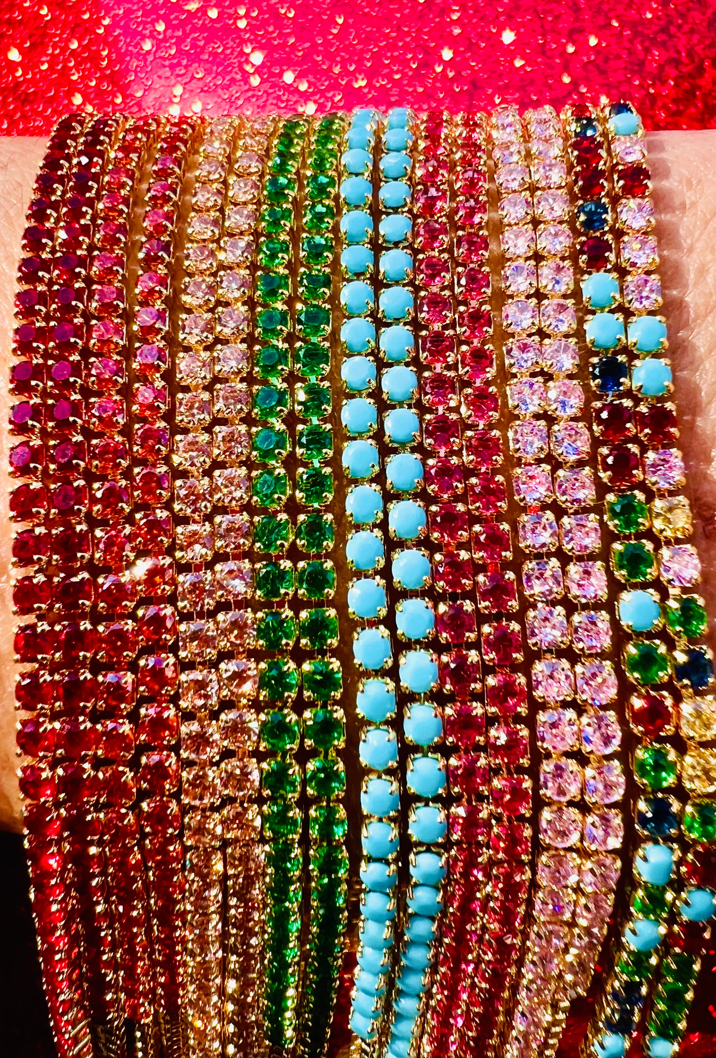 Brooke Rainbow Rhinestone Dangle